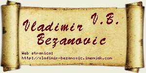 Vladimir Bežanović vizit kartica